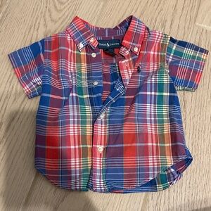 Ralph Lauren Kids Colorful Plaid Button-Down Shirt
